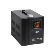 Стабилизатор напряжения IEK Home 0.5кВА однофазный черный (IVS20-1-00500)