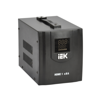 Стабилизатор напряжения IEK Home 1кВА однофазный черный (IVS20-1-01000)