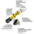 Пылесос Karcher VC 3 700Вт желтый/черный