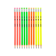 Карандаш ч/г Deli Neon EU51800 2B трехгран. тополь карт.кор. (12шт) ластик