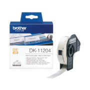Картридж ленточный Brother DK11204 черный на белом для Brother QL-570