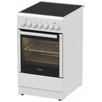 Плита Электрическая Darina 1F E 2615 W белый стеклокерамика