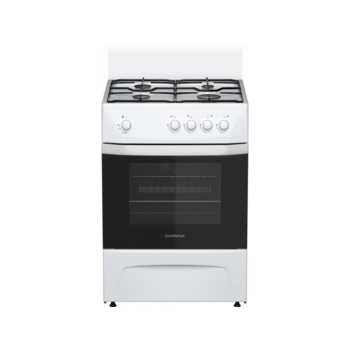 Плита Газовая Darina C 1001 W белый/черный (без крышки) реш.сталь