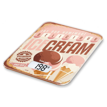 Весы кухонные электронные Beurer KS19 Ice Cream макс.вес:5кг рисунок