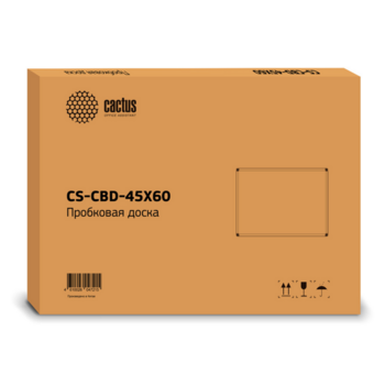Доска пробковая Cactus CS-CBD-45X60 пробковая коричневый 45x60см алюминиевая рама пробка/алюминий