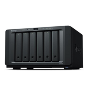 Synology DS1618+ Сетевое хранилище DS1618+ Synology QC2,1GhzCPU/4GbDDR4(upto32)/RAID0,1,10,5,5+spare,6/upto 6hot plug HDD SATA(3,5" or 2,5")(upto16 with 2xDX517)/3xUSB3.0/2eSATA/4GigE(+1Expslot)/iSCSI