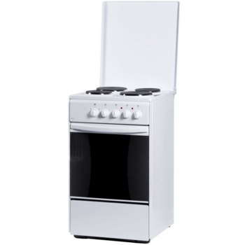 Плита Электрическая Flama AE 1409 W белый эмаль (эрованная крышка)