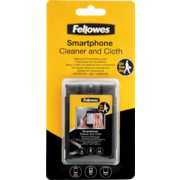 Fellowes Чистящий набор для смартфонов FS-9910601 {чистящий спрей для сенсорных экранов 20 мл, салфетка из микрофибры и плоский чехол для транспортировки}