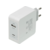 Сетевое зар./устр. Digma DGPD-45W-WG 45W 3A+2.4A (PD) USB-C/USB-A универсальное белый