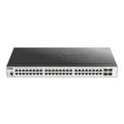 Коммутатор D-Link Управляемый L2 коммутатор, 48x1000Base-T, 4x1000Base-X SFP, защита от статического электричества до 6 кВ, CLI, консольный порт RJ-45, RPS, поддержка Dying Gasp