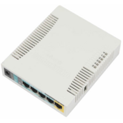 MikroTik RB951Ui-2HnD Беспроводной маршрутизатор 600Mhz CPU, 128MB RAM, 5xLAN, built-in 2.4Ghz 802b/g/n