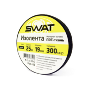 Изолента Swat PVC-06 25м 0.3x19мм ПЭТ-ткань (упак.:1шт)