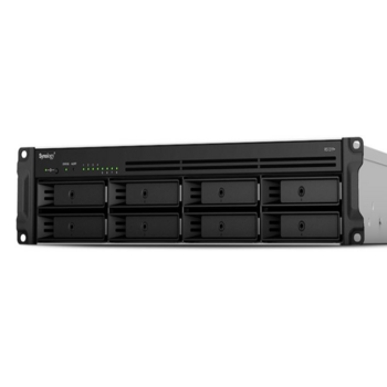 Synology RS1219+ Сетевое хранилище Rack 2U, QC2.4GHzCPU/2GbDDR3-L(upto16)/RAID0,1,5,6,10/upto 8 hot plug HDDs SATA(3,5'or2,5')(upto 12 with RX418)/2xUSB3.0/1eSATA/iSCSI/4xGbE(+1Expslot)/2xIPcam