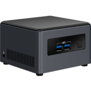 Компьютер Intel NUC BLKNUC7I3DNHNC2, i3 7100U, 4Gb DDR4-2133 SODIMM pre-installed, VGA Intel HD Graphics 620 (2xHDMI 4K), 5xUSB3.0, 1TB 2.5 HDD pre-installed, 1xM.2 SSD, GBL, WiFi, Win10 PRO