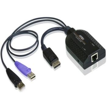 Модуль удлинителя, Display port+KBD+MOUSE USB, 50 метр., для подкл. комплекта перключат. KN2124v/2140v/4124v/4140v/2116A/2132/4116/4132; KM0532/0932/0032, макс.разреш., 1920*1200, RJ45+HD-DP+USB A-тип, Female+2xMale, без Б.П., (DDC2B) [KA7169]/ATEN Модул