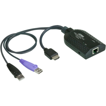 Модуль удлинителя, HDMI+KBD+MOUSE USB, 50 метр., для подкл. комплекта перключат. KN2124v/2140v/4124v/4140v/2116A/2132/4116/4132; KM0532/0932/0032, макс.разреш. 1920х1200, RJ45+HD-DP+USB A-тип, Female+2xMale, без Б.П., (DDC2B)/ATEN Модуль удлинителя, HDMI