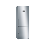 Холодильник BOSCH Serie 8, Full NoFrost, Габариты 203x70x67, Общий пол. объем: 435 (х:330, м:105), Нерж. сталь с легкой очисткой, Цифровой LED дисплей (черный), Внешние металлические ручки, Multi Airflow, AirFresh Filter, Нулевые зоны VitaFresh, Зона свеж