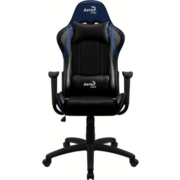 Кресло игровое Aerocool AС100 AIR черный/синий сиденье черный/синий ПВХ/полиуретан крестов.