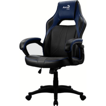 Кресло игровое Aerocool AС40C AIR черный/синий сиденье черный/синий полиуретан крестов.