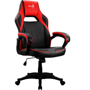 Кресло игровое Aerocool AС40C AIR черный/красный сиденье черный/красный полиуретан крестов.