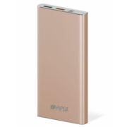 HIPER MPX10000 GOLD Мобильный аккумулятор Li-Pol 10000mAh 3A+3A+2.4A 2xUSB 1xType-C золотой