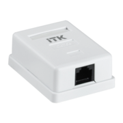 Розетка ITK CS2-1C5EU-12 настен.RJ45 1 кат.5E UTP бел.