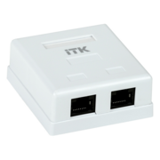 Розетка ITK CS2-1C5EU-22 настен.RJ45 2 кат.5E UTP бел. (упак.:1шт)