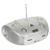 Аудиомагнитола CD/MP3 BBK BX318BT (S) silver (5Вт, CD/MP3, Bluetooth, USB, FM, AUX, Выход на наушники) (BX318BT (S))