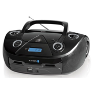 Аудиомагнитола CD/MP3 BBK BX318BT (B) black (5Вт, CD/MP3, Bluetooth, USB, FM, AUX, Выход на наушники) (BX318BT (B))