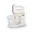 Миксер Philips Миксер Philips/ 450 Вт, 5 скоростей + турбо режим, вращающаяся чаша, 3 л, венчики для взбивания, крюки для теста, белый/серый