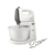 Миксер Philips Миксер Philips/ 450 Вт, 5 скоростей + турбо режим, вращающаяся чаша, 3 л, венчики для взбивания, крюки для теста, белый/серый