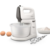 Миксер Philips Миксер Philips/ 450 Вт, 5 скоростей + турбо режим, вращающаяся чаша, 3 л, венчики для взбивания, крюки для теста, белый/серый