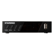 Ресивер DVB-T2 Starwind CT-140 черный