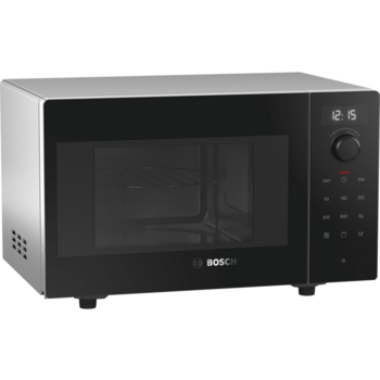 Микроволновые печи BOSCH !! Serie 6, отдельно стоящая микроволновая печь с грилем, черный, 5 ступеней мощности микроволн, объем камеры 17л из нержавеющей стали, электронное управление, утапливаемый переключатель, 8 автоматических программ
