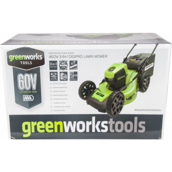 Газонокосилка роторная Greenworks GD60LM46SP (2502907)