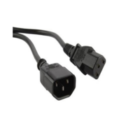 Hyperline PWC-IEC13-IEC14-1.0-BK Кабель питания монитор-компьютер IEC 320 C13 - IEC 320 C14 (3x0.75), 10A, прямая вилка, 1 м