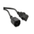 Hyperline PWC-IEC13-IEC14-1.0-BK Кабель питания монитор-компьютер IEC 320 C13 - IEC 320 C14 (3x0.75), 10A, прямая вилка, 1 м
