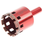 Алмазная трубчатая коронка Hammer Flex 226-010 DHS 35,0*65/5 A3, алмаз 60Р, керамогранит [58973]