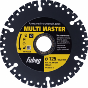 Диск отрезной Fubag Multi Master (88125-3) d=125мм d(посад.)=22.23мм (угловые шлифмашины)