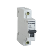 Выключатель автоматический IEK MVA25-1-050-C Generica 50A тип C 4.5kA 1П 230/400В 1мод серый (упак.:1шт)