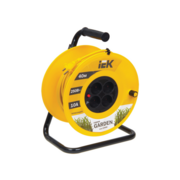 Удлинитель силовой IEK Garden (WKP23-10-04-40) 2x1.0кв.мм 4розет. 40м ПВС 10A катушка желтый