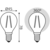 Лампа филам. Gauss Filament 11Вт цок.:E14 шар 220B 4100K св.свеч.бел.нейт. (упак.:10шт) (105801211)