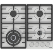 Встраиваемая варочная панель GORENJE Встраиваемая варочная панель GORENJE/ Газ, 60 × 13 × 52 см, Газ-контроль, чугунные решетки, вок, нержавеющая сталь