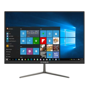 Моноблок IRBIS MB2380, 23,8" (1920x1080IPS), Intel Celeron N3350 2x2,4Ghz, 4096MB, 500GB, Wi-Fi, RJ45, SATA, jack 3.5, Plastic, Black, Win10