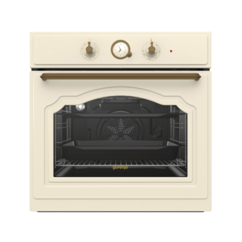 Встраиваемые электрические духовки GORENJE Встраиваемые электрические духовки GORENJE/ Classico, Духовой шкаф, Полезный объем: 71 л, Механическое управление, Электронный программатор с аналоговым дисплеем, Стандартный шарнир дверцы, Решетка, Направляющие: