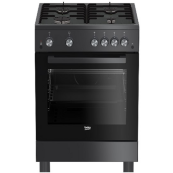 Плита Газовая Beko FSG62120DACS антрацит (стеклянная крышка) реш.эмаль