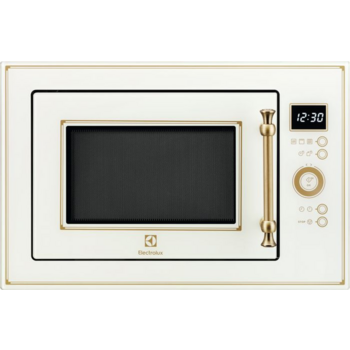 Встраиваемая микроволновая печь ELECTROLUX 25 л, 900 Вт, гриль, сенсорное управл., дисплей, цвет: кремовый