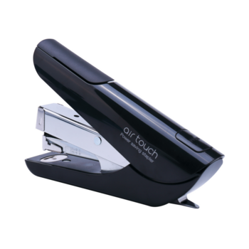 Степлер Kw-Trio 0556A-BLK Half strip Air touch 24/6 24/8 26/6 26/8 (40листов) черный 100скоб пластик коробка