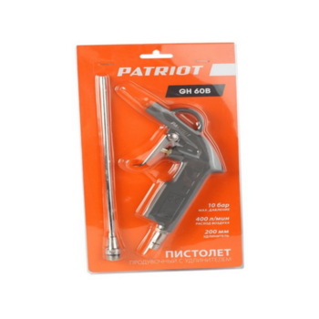 Пистолет продувочный для пневмоинструмента Patriot GH 60B 400л/мин серый