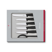 Набор ножей кухон. Victorinox Swiss Classic Paring 6.7113.6G компл.:6предм. черный подар.коробка